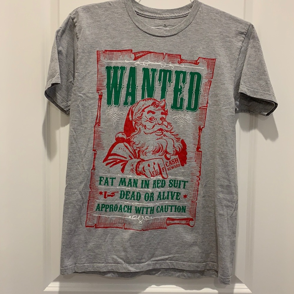 Wanted Santa Clause T-shirt